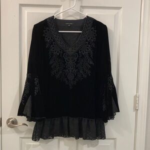 John mark velvet top